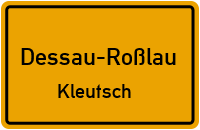 Straßenverzeichnis Dessau-Roßlau Kleutsch