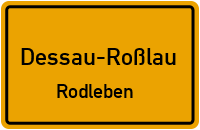 Hauptstraße in Dessau-RoßlauRodleben