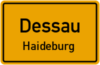 Straßen in Dessau Haideburg