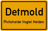 Gebrüder-Meyer-Straße in DetmoldPivitsheide Vogtei Heiden