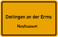 Neuhäuser Straße in Dettingen an der ErmsNeuhausen
