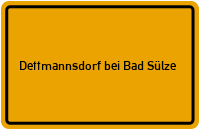 City Sign Dettmannsdorf bei Bad Sülze