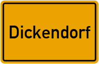 Ortsschild von Gemeinde Dickendorf in Rheinland-Pfalz