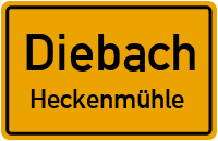 Heckenmühle in 91583 Diebach (Heckenmühle)