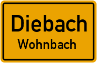 Straßen in Diebach Wohnbach