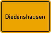 City Sign Diedenshausen