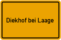 City Sign Diekhof bei Laage