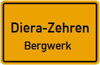 Straßen in Diera-Zehren Bergwerk