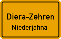 Teichstraße in Diera-ZehrenNiederjahna