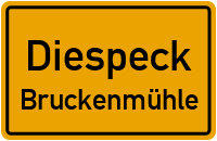 Straßenverzeichnis Diespeck Bruckenmühle