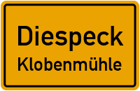 Straßen in Diespeck Klobenmühle