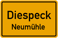 Straßen in Diespeck Neumühle
