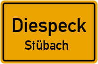 Hanbacher Straße in DiespeckStübach