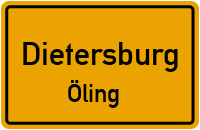 Straßenverzeichnis Dietersburg Öling