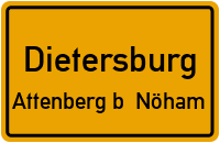 Straßenverzeichnis Dietersburg Attenberg b. Nöham