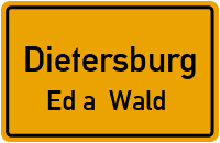 Straßenverzeichnis Dietersburg Ed a. Wald