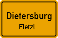 Straßenverzeichnis Dietersburg Fletzl
