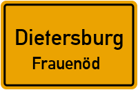 Straßenverzeichnis Dietersburg Frauenöd