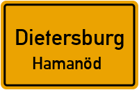 Straßenverzeichnis Dietersburg Hamanöd