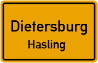 Straßenverzeichnis Dietersburg Hasling