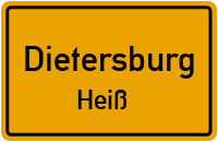 Straßenverzeichnis Dietersburg Heiß