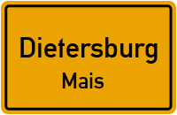Straßenverzeichnis Dietersburg Mais