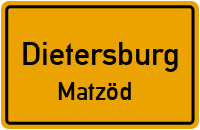 Straßenverzeichnis Dietersburg Matzöd