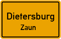 Straßenverzeichnis Dietersburg Zaun