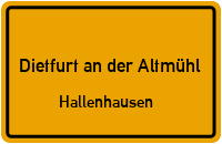 Hallenhausen in Dietfurt an der AltmühlHallenhausen