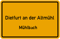 Schweinkofener Weg in Dietfurt an der AltmühlMühlbach