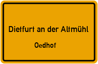 Oedhof in 92345 Dietfurt an der Altmühl (Oedhof)