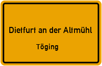 Schenkenweg in 92345 Dietfurt an der Altmühl (Töging)