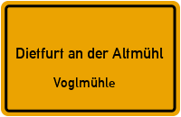 Voglmühle in 92345 Dietfurt an der Altmühl (Voglmühle)