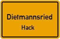 Hack in DietmannsriedHack