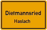 Straßenverzeichnis Dietmannsried Haslach