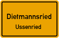 Straßenverzeichnis Dietmannsried Ussenried