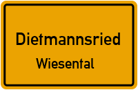 Straßenverzeichnis Dietmannsried Wiesental