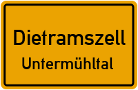 Straßen in Dietramszell Untermühltal
