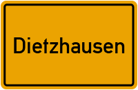 Ortsschild Dietzhausen