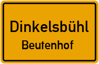 Straßenverzeichnis Dinkelsbühl Beutenhof
