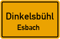 Straßenverzeichnis Dinkelsbühl Esbach