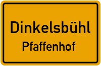 Straßenverzeichnis Dinkelsbühl Pfaffenhof