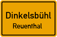 Straßenverzeichnis Dinkelsbühl Reuenthal