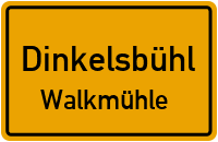 Straßenverzeichnis Dinkelsbühl Walkmühle