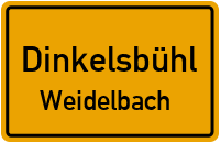 Straßenverzeichnis Dinkelsbühl Weidelbach