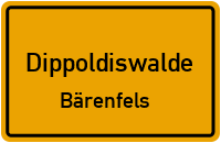 Pöbeltalstraße in DippoldiswaldeBärenfels