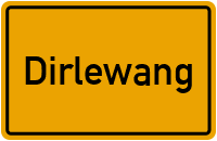 Ortsschild von Markt Dirlewang in Bayern