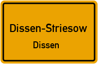 Dissener Straße in 03096 Dissen-Striesow (Dissen)