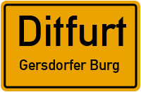 Straßen in Ditfurt Gersdorfer Burg
