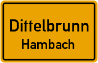 Straßenverzeichnis Dittelbrunn Hambach